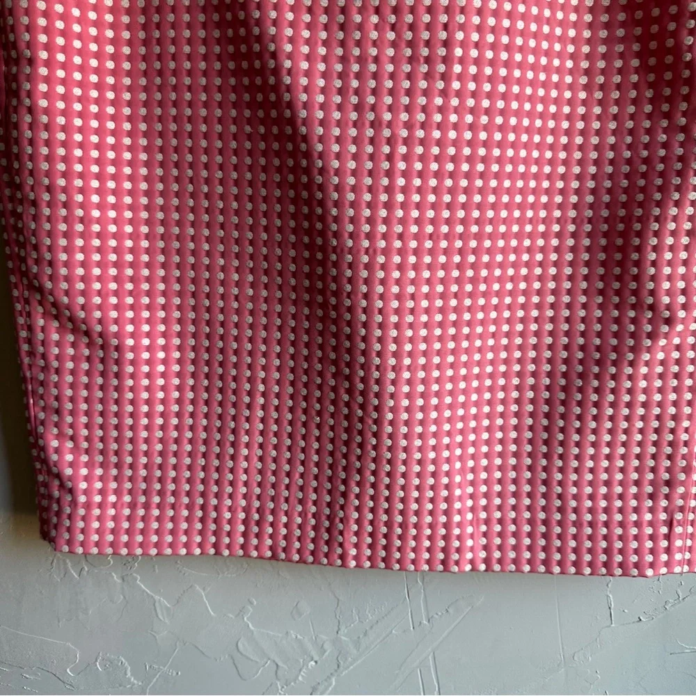 Pink Polka Dot Skirt Coquette Y2K Preppy Girly Bow Mini Cottagecore Loft‎ Sz 10